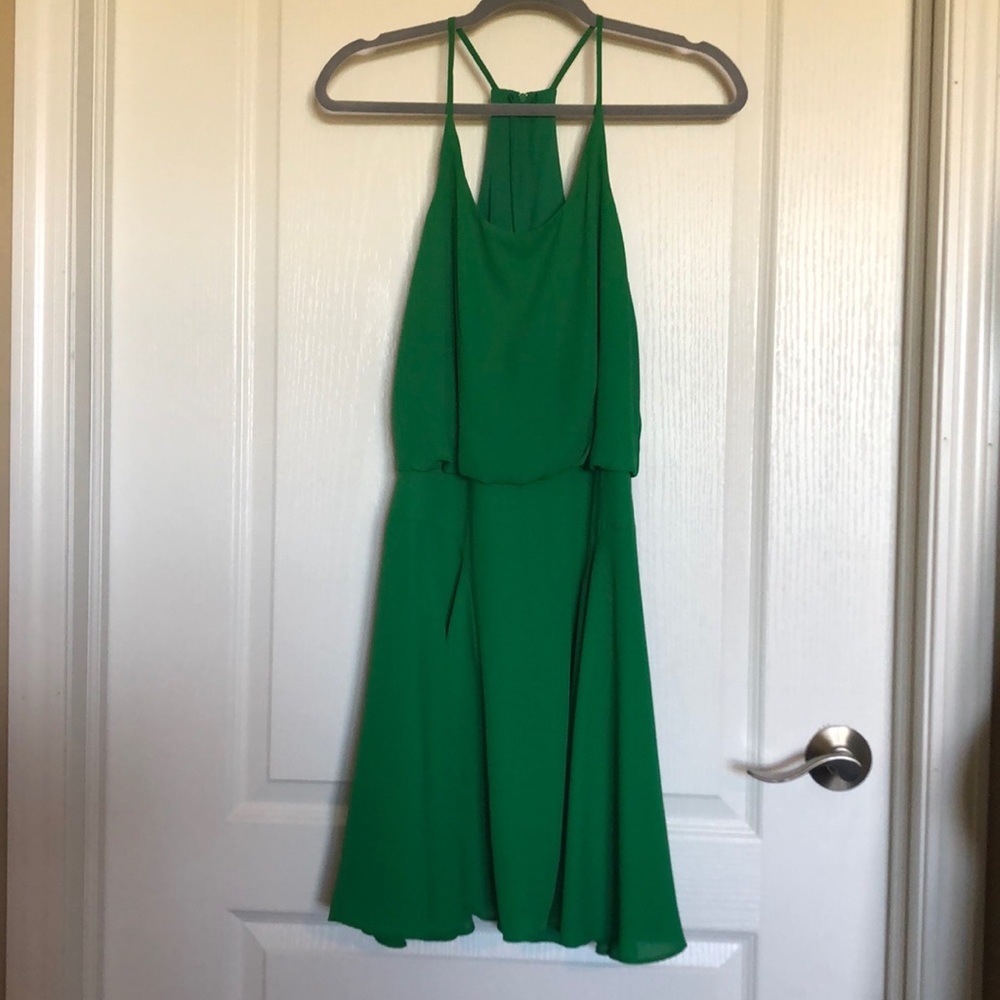 Bisou Bisou Kelly Green Racerback Dress